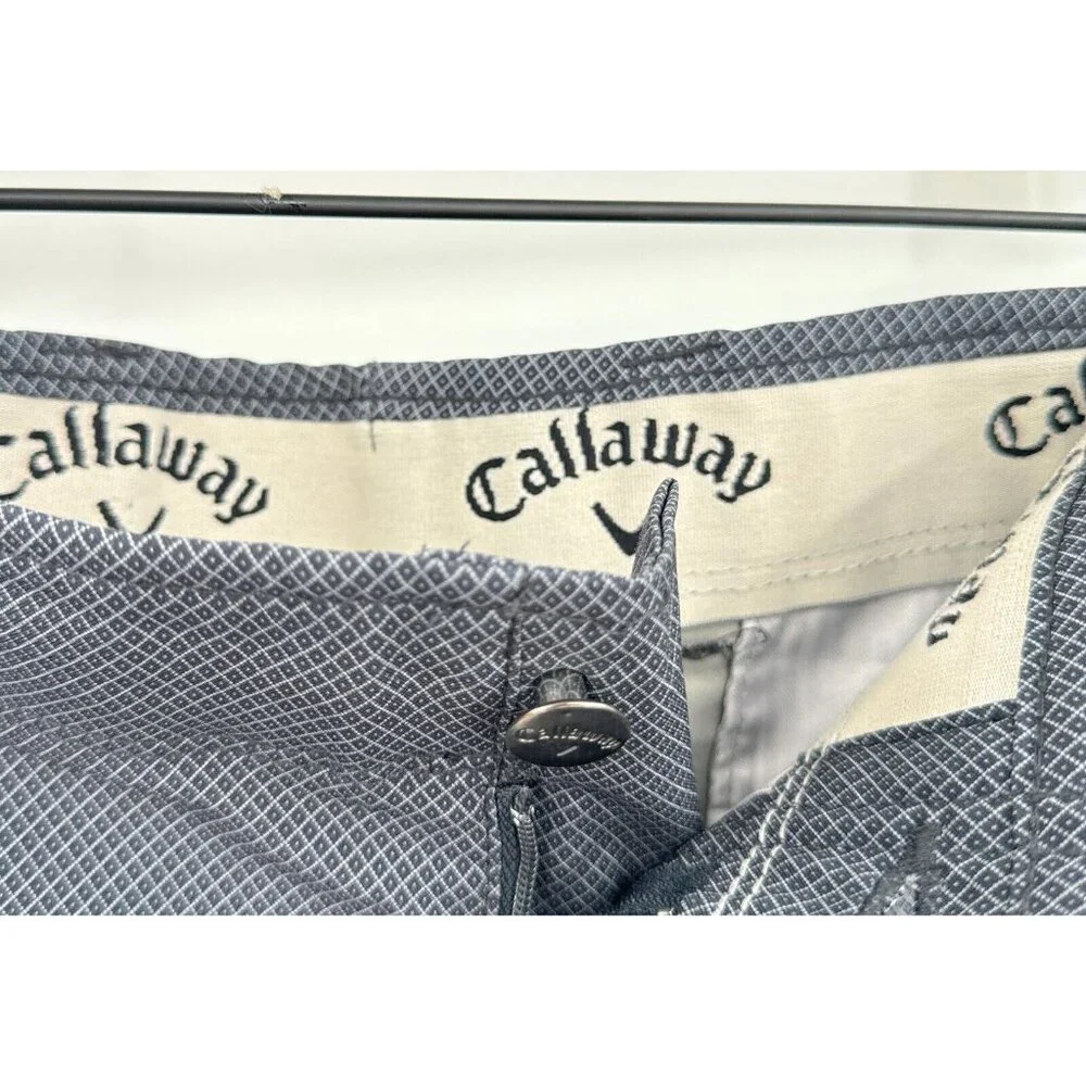 Callaway‎ Golf Performance Shorts Men’s Sz 38 Gray Stretech Diamond